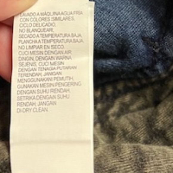 Lucky Brand Lucky Lotus Cotton Quilted Jacket Snap Front Washed Blue Small - Picture 6 of 13